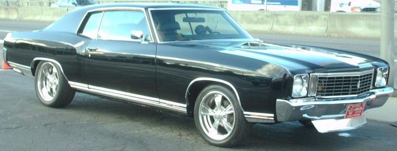  :: „'72 Chevrolet Monte Carlo“ von Bull-Doser - Eigenes Werk.. Lizenziert unter Gemeinfrei über Wikimedia Commons - https://commons.wikimedia.org/wiki/File:%2772_Chevrolet_Monte_Carlo.jpg#/media/File:%2772_Chevrolet_Monte_Carlo.jpg